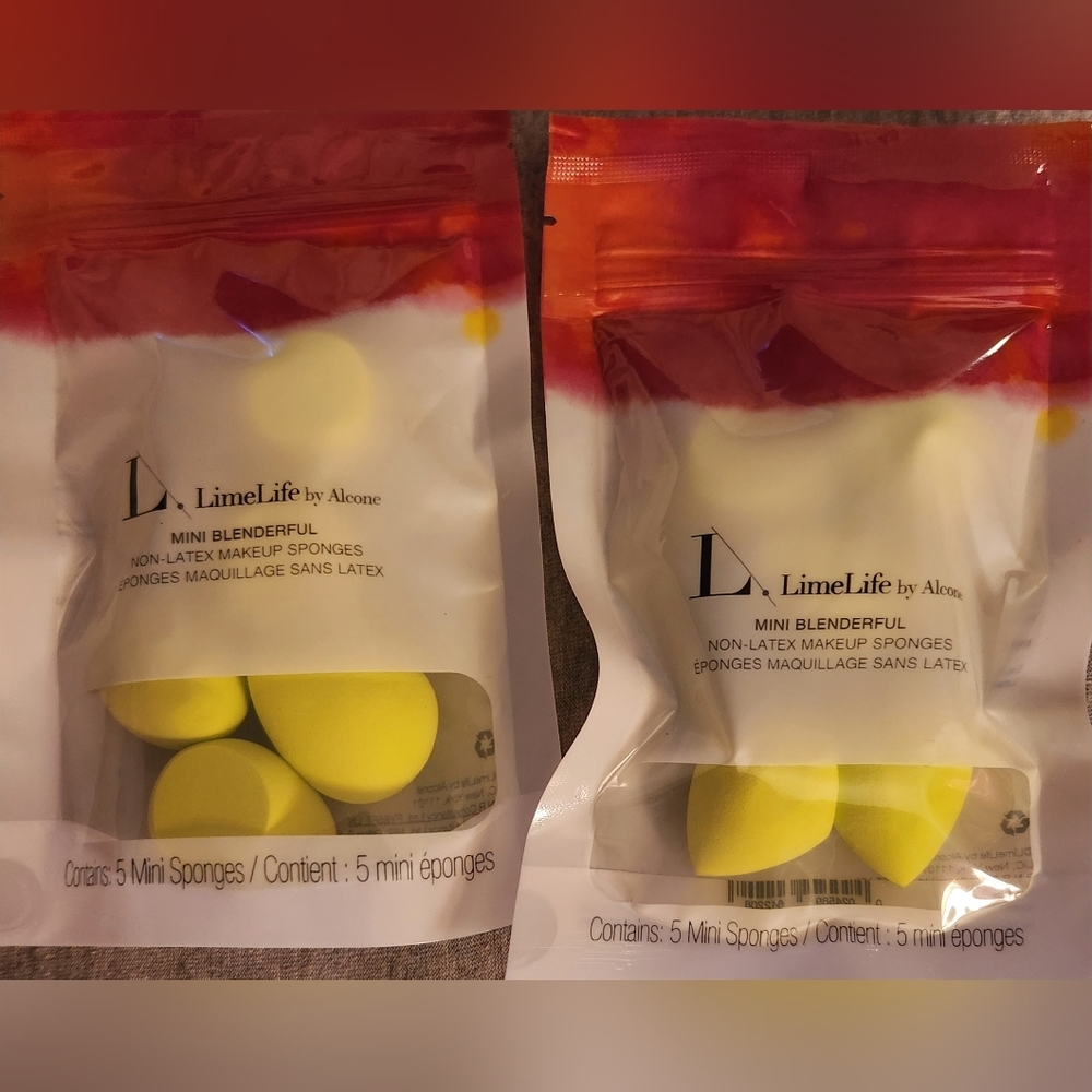 Limelife by Alcone MINI BLENDERFUL MAKEUP SPONGES (listing is for 1 pack of 5)